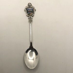 Vtg 800 Silver German Berchstesgaden Souvenir Spoon Heidelberg /800 EHJ / 4.1”